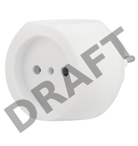 Тройник электрический «Шар» 220 В 6 А белый REXANT