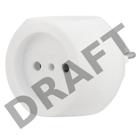 Тройник электрический «Шар» 220 В 6 А белый REXANT