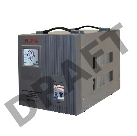 Стабилизатор напряжения АСН-5000/1-Ц 1ф 5кВт IP20 релейный Ресанта 63/6/6