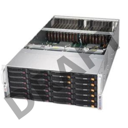 Платформа Supermicro SYS-6049GP-TRT, 4U, Dual Socket P, 24 DIMMs, 20 PCI-E 3.0 x16 support up to 20 single width GPU, 24 Hot-swap 3.5