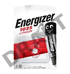 Батарейка Energizer CR1025 BL1 Lithium 3V (1/10/140)