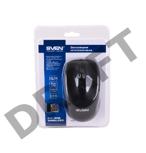 Мышь SVEN RX-305 Wireless черная  (RTL) USB 3btn+Roll