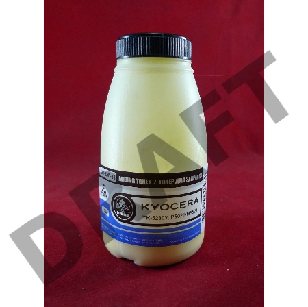 Тонер для Kyocera TK-5230Y, P5021/M5521 Yellow (фл. 35г) 2.2K B&W Premium фас. Россия