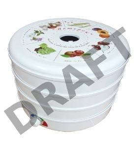 Сушилка для овощей Великие реки Ветерок-3, 3 поддона, в гофротаре