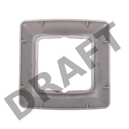 Рамка 1-я DEA горизонтальная Серебряный металлик KRANZ