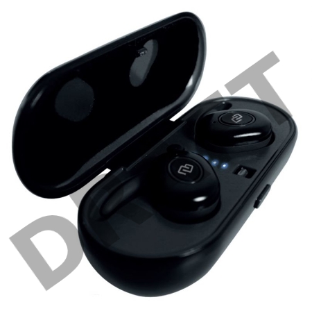 Гарнитура вкладыши Digma TWS-02 черный беспроводные bluetooth (в ушной раковине)