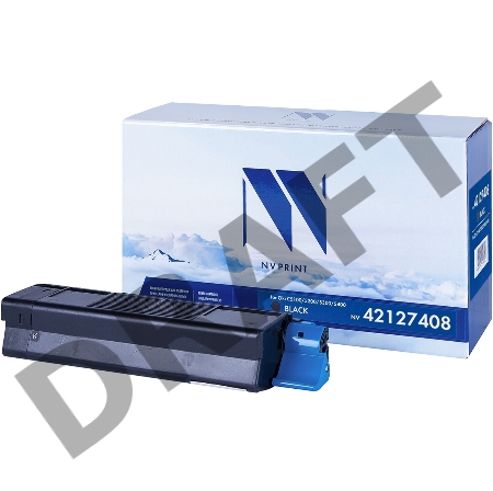 Картридж NV Print совместимый Oki C5100/5200/5300/5400 Black для C5100/5200/5300/5400 42127408 (5000k)