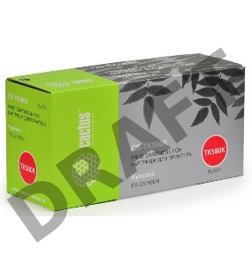 Тонер Картридж Cactus CS-TK580K черный для Kyocera FS-C5150DN (3500стр.)