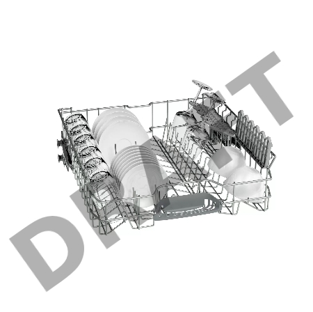 Посудомоечная машина отдельностоящая Bosch SMS50D08GC, Серия 4[12 комплектов, инвертор, стальной]