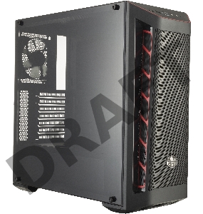 Корпус без БП Cooler Master MasterBox MB511, 2xUSB3.0, 1x120 Fan, w/o PSU, Black, Red Trim, Mesh Front Panel, ATX