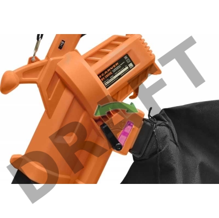 Воздуходувка-пылесос Carver BV 2800E 2800Вт пит.:от сети черный/оранжевый