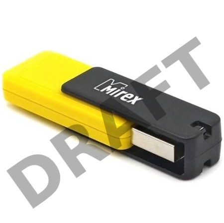 Флеш накопитель 16GB Mirex City, USB 2.0, Желтый