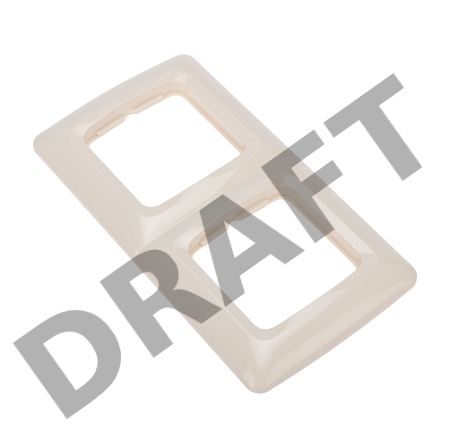 Рамка 2-я DEA горизонтальная Беж KRANZ (1/10/180)