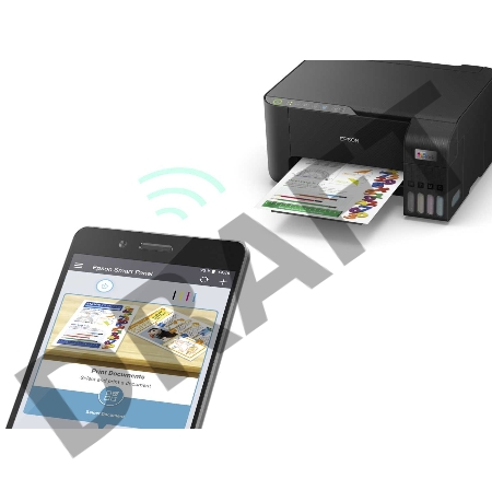 МФУ струйное Epson L3250, принтер/сканер/копир, (A4, принтер/сканер/копир, 5760x1440dpi, 33чб/15цв. ppm, СНПЧ, WiFi, USB)