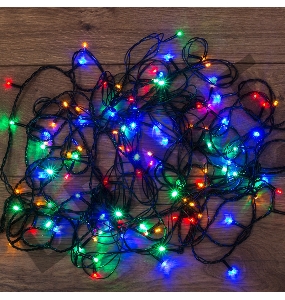 Гирлянда светодиодная универсальная 300 LED МУЛЬТИКОЛОР 15 метров с контроллером