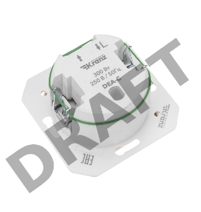 Светорегулятор DEA 300Вт с/у мех. Беж KRANZ (1/10/100)