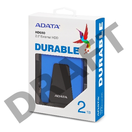 Внешний жесткий диск AData USB 3.1 2Tb AHD650-2TU31-CBL HD650 DashDrive Durable 2.5