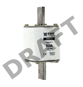 Вставка плавкая ППН-37 315А габарит 2 EKF fus-37/400/315