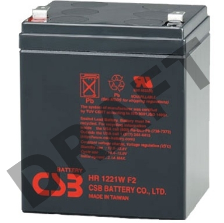 Батарея CSB HR 1221W (12V, 5Ah) F2