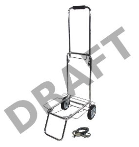 Тележка BX-55ZD серебристый металлик. металл колеса (55кг) Рыжий кот