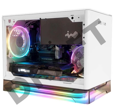 Корпус Inwin CF08B (A1 Prime) белый 750W miniITX 2x120mm 2xUSB3.0 audio
