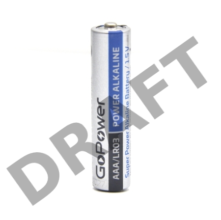 Батарейка GoPower LR03 AAA BL4 Alkaline 1.5V (4/48/576) блистер (4 шт.)