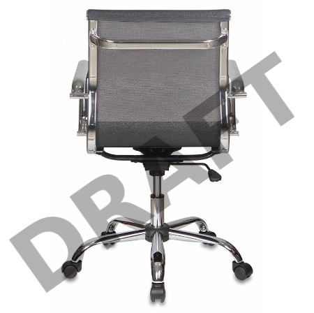 Кресло руководителя Бюрократ CH-993-LOW/M01 низкая спинка черный M01 сетка крестовина хром