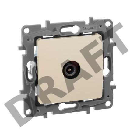 Розетка TV оконечная, Сл.кость ETIKA 