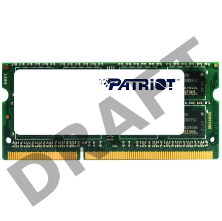 Память Patriot DDR3 4GB 1600MHz SO-DIMM PC12800  SO PSD34G1600L2S PATRIOT