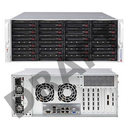 Платформа SuperMicro 6049P-E1CR24H noCPU(2)Scalable/TDP 70-205W/ no DIMM(16)/ 3108RAID HDD(24)LFF/ 2x10Gbe/ 5xFH/ 2x1200W