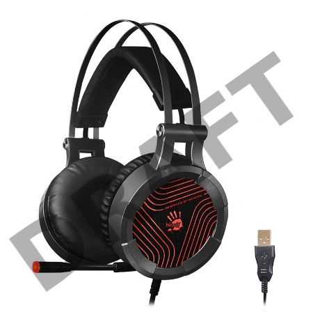 Наушники с микрофоном A4Tech G530 черный/серый 1.8м мониторы оголовье