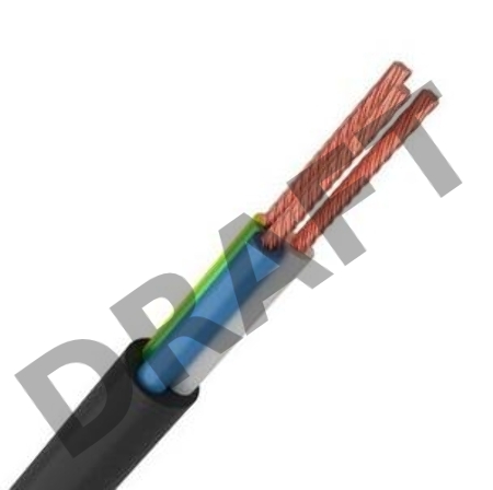 Провод ПВС 3х1.5 Ч (бухта) (м) Альгиз К ФР-00000440