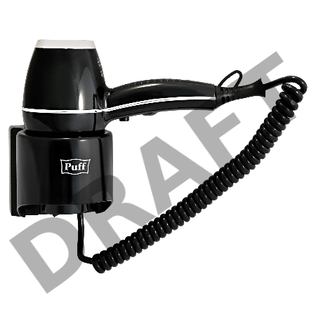 Фен Puff 1601 1600Вт черный