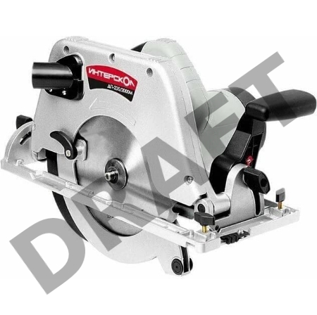 Пила циркулярная ИНТЕРСКОЛ ДП-235/2000M (14.1.1.21) 2000Вт 4200об/мин круг 235x30мм гл.85мм