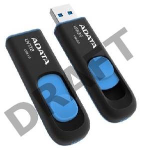 Флеш диск  ADATA Flash Drive 64Gb UV128 AUV128-64G-RBE {USB3.0, BLACK/BLUE}