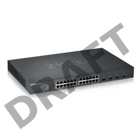 Коммутатор ZYXEL XGS1930-28 Hybrid Smart L2+ switch Zyxel Nebula Flex, 24xGE, 4xSFP+, silent (fanless), Standalone / cloud management