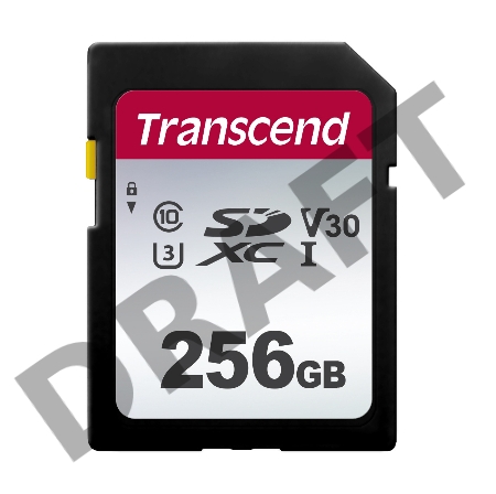 Флеш карта SD 256GB Transcend SDXC Class 10 UHS-I U3, V30, TLC, Silver