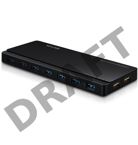 Сетевое оборудование TP-Link UH720 7 ports USB 3.0 Hub with 2 power charge ports (2.4A Max), Desktop, a 12V/4A Power Adapter included