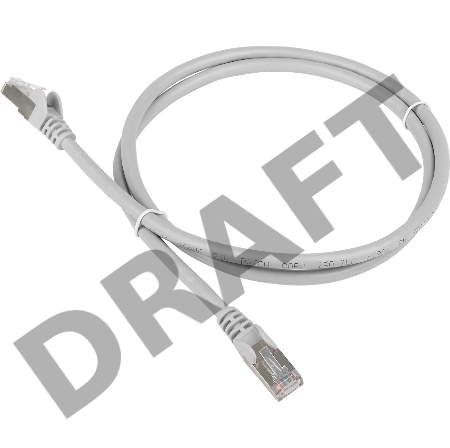 Кабель Patch cord Lanmaster TWT-45-45-5.0/S-GY 5м FTP Cat 5e Grey