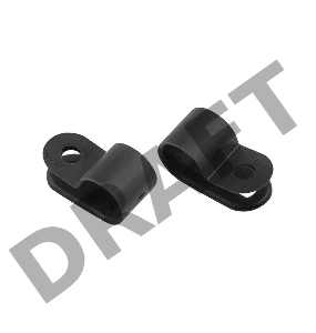 Кабельная скоба под винт REXANT 9 мм, черная, упаковка 50 шт.