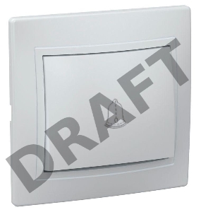 Выключатель 1-кл. СП КВАРТА проход. 10А IP20 ВСп10-1-0-КБ бел. ИЭК EVK12-K01-10-DM