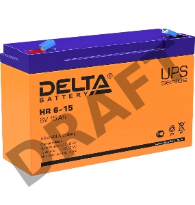Батарея Delta HR 6-15 (6V 15Ah)