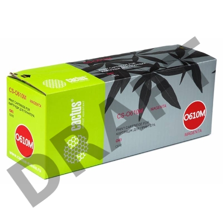 Тонер Картридж Cactus CS-O610M пурпурный для Oki C610 series (6000стр.)