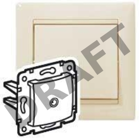 Механизм розетки TV СП Valena 2400мГц сл. кость (DIY-упак.) Leg 695618