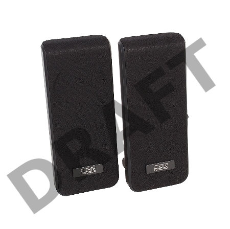 Акустическая система 2.0 CBR CMS 295, Black, 3.0 W*2, USB