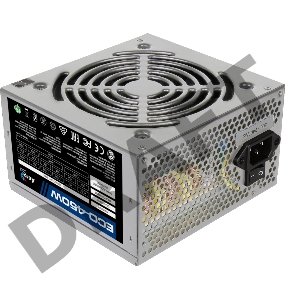 Блок питания Aerocool 450W Retail ECO-450W ATX v2.3 Haswell, fan 12cm, 400mm cable, power cord, 20+4P, 12V 4P, 1x PCI-E 6P, 2x SATA, 2x PATA, 1x FDD