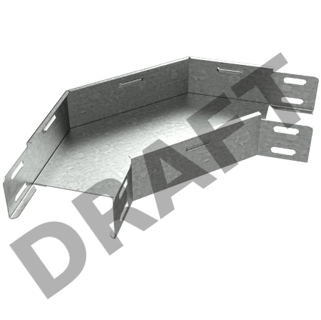 Угол для лотка горизонтальный 90град. 200х50 GL90х50х200 КМ LO0121