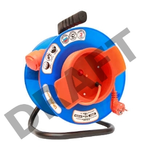 Удлинитель на катушке 1х20м без заземл. 10А IP44 У10-028 термо ПВС 2х0.75 вын. роз. UNIVersal 9633263