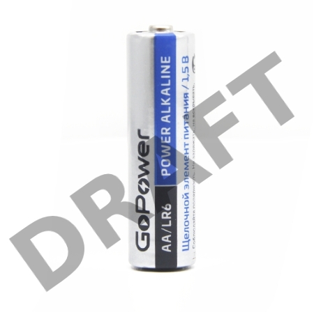 Батарейка GoPower LR6 AA BOX20 Shrink 4 Alkaline 1.5V (4/20/640)