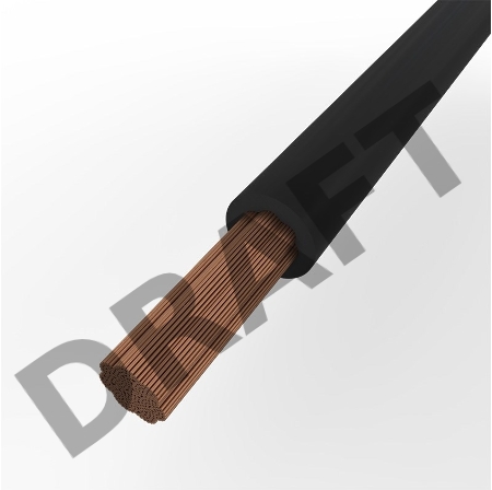 Кабель гибкий сварочный КГтп-ХЛ 1х16 мм², длина 5 метров REXANT